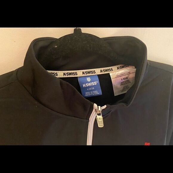 💥K .Swiss Men’s Jackets and Coat Track Jacket Black / White Sizes various 🛍🎊 - Picture 3 of 10